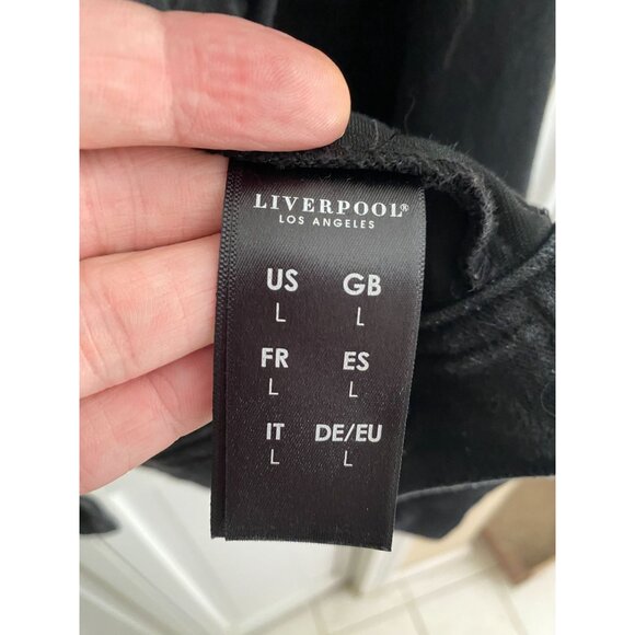 Liverpool Women's Black Denim Jacket Size L Powerflex - Picture 10 of 16